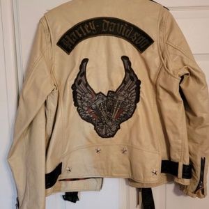 Leather Harley Davidson Large Jacket